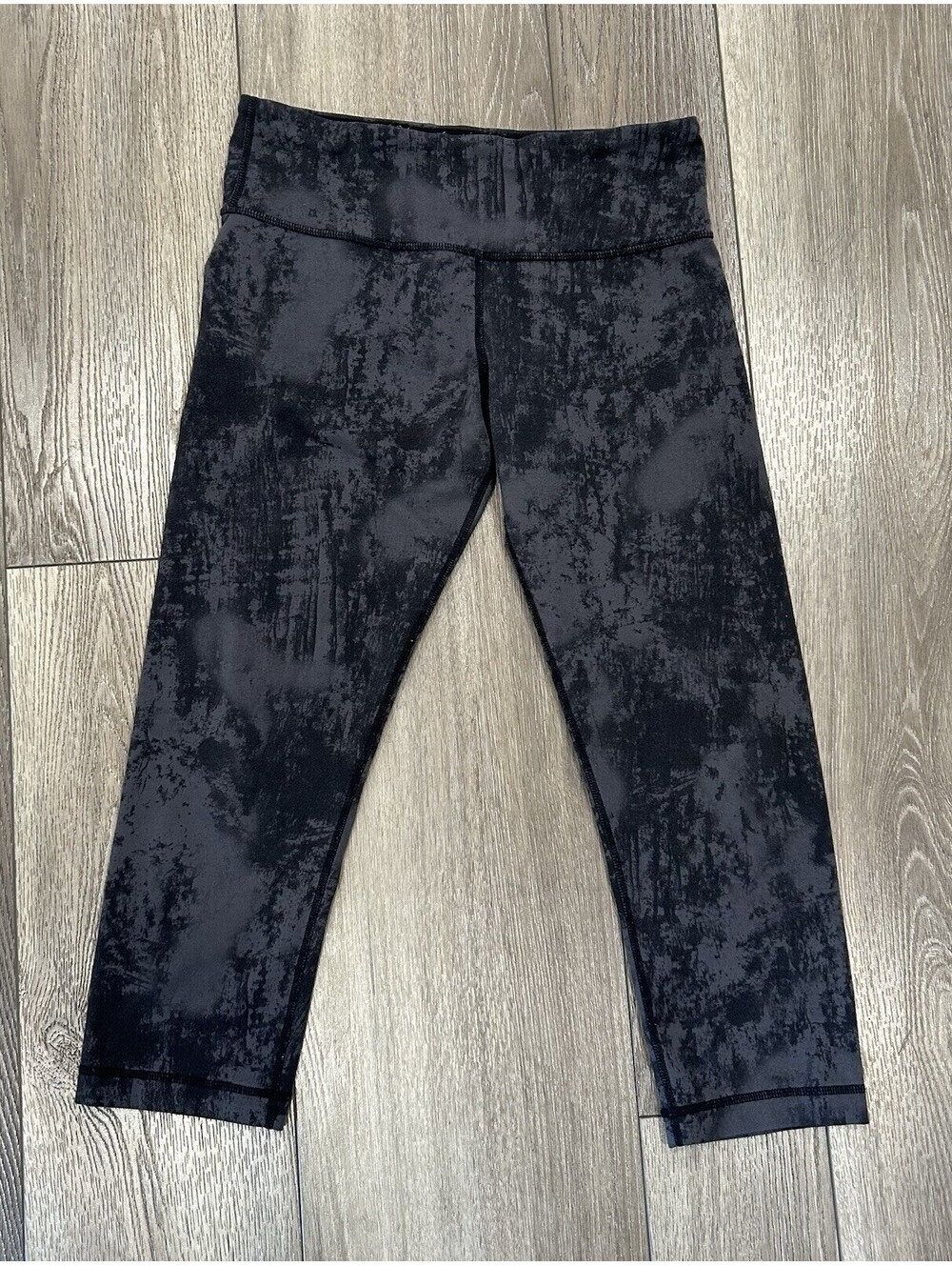 Lululemon Align HR Crop HR 21” Diamond Dye Pitch Graphite Grey Missing Size Tag